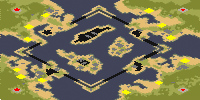 No Spacific Island (2-4) - Red Alert 2 Map Preview Image